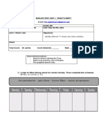 English Test Unit 1 - What's New (Part 2) 6th Grade Checked