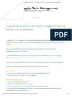 Classification View in PP-Part 2 Usage in Task List - SAP - Supply Chain Management