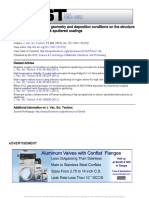 Influence of Apparatus Geometry and Deposition Conditions On The Structure and Topography of Thick Sputtered Coatings