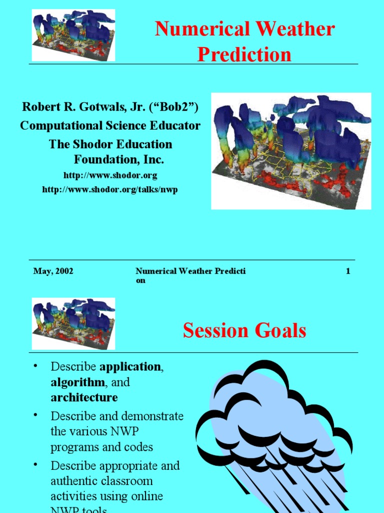 Numerical Weather Prediction PDF Numerical Weather Prediction Weather