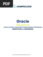 Oracle: Question & Answers | PDF | Inventory | Cost