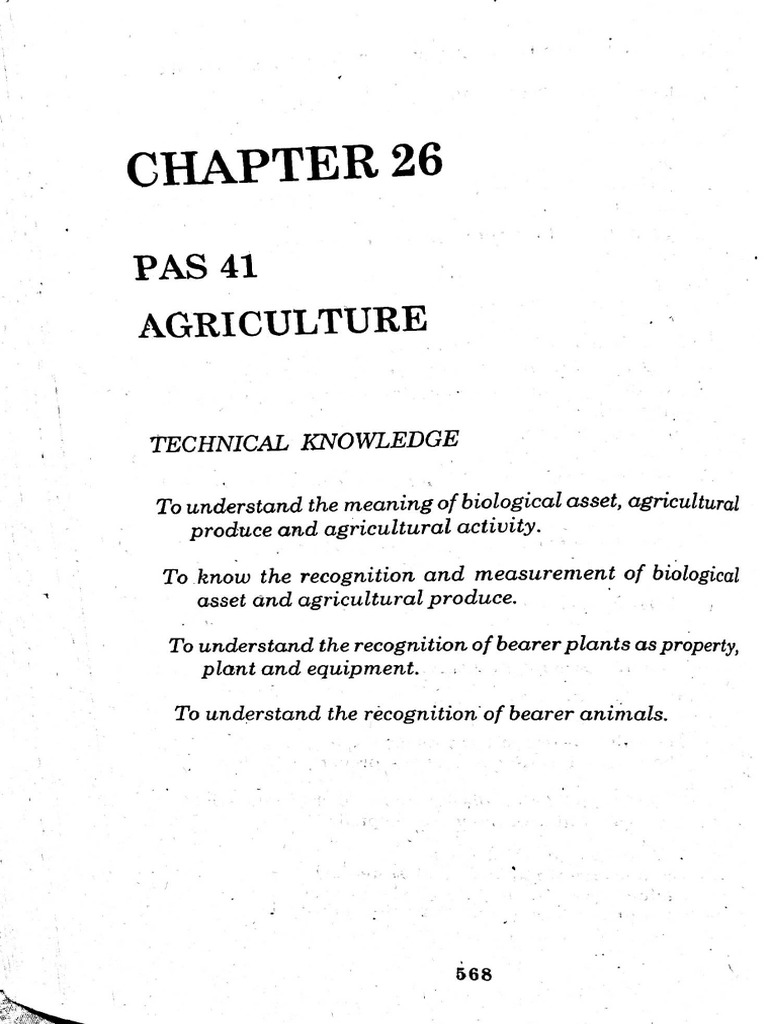 Pas - 41 Biological Assets | PDF