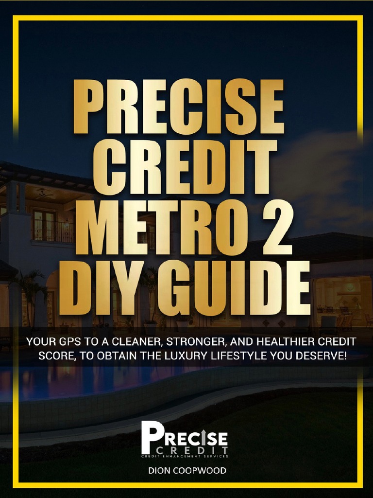 Precise Diy Metro2 Credit Ebook Dc17 Pdf Credit Card Loans