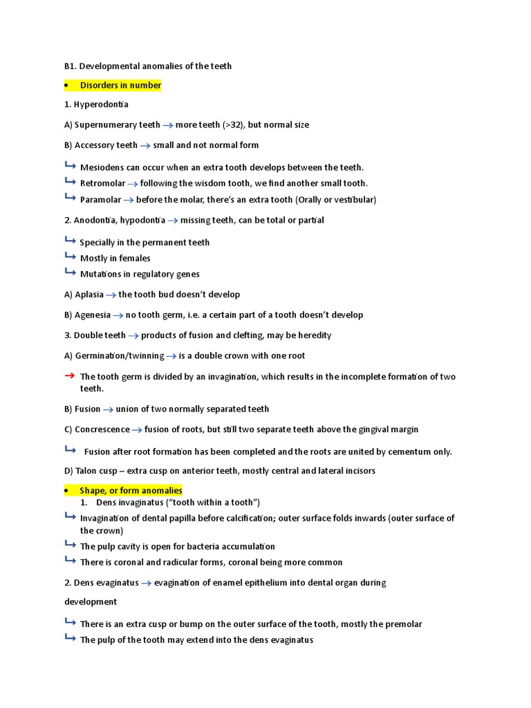 Developmental Tooth Anomalies Overview | PDF | Tooth | Tooth Enamel