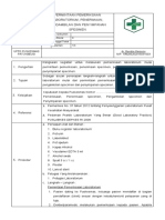 EP 3.9.1.1d SOP Permintaan Pemeriksaan Lab, Penerimaan Spesimen