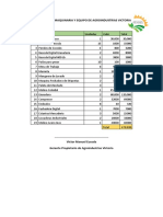 Inventario de Maquinaria y Equipo de Agroindustrias Victoria 2021