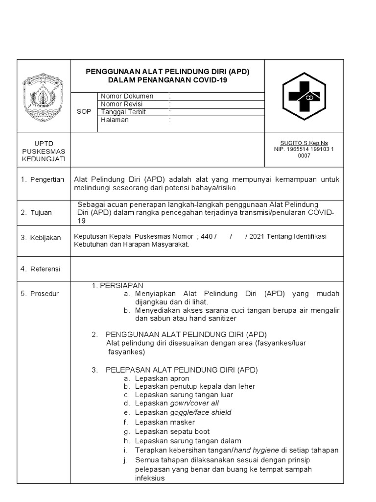 Panduan Penggunaan APD COVID-19 | PDF