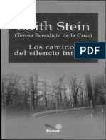 Edith Stein Los Caminos Del Silencio Interior