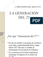 Tema 8 La Generación Del 27