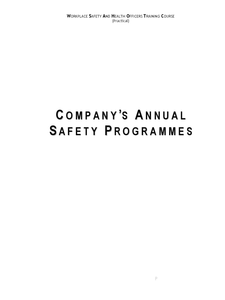 Workplace Safety Training Course Overview | PDF | Occupational Safety ...