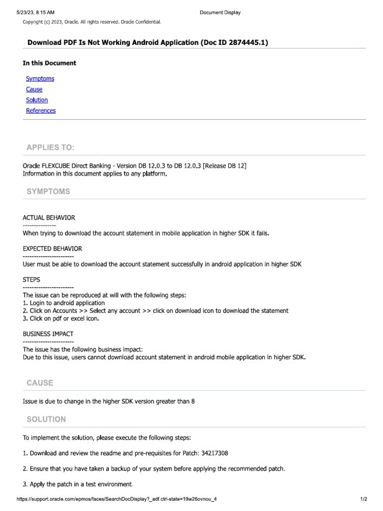 PDF Not Working Android | PDF