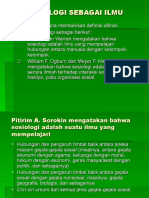 Sosiologi Sebagai Ilmu