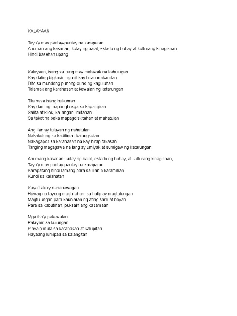 KALAYAAN | PDF