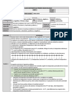 SECUENCIA 3 Fracciones y decimales positivos y negativos. Primera etapa_