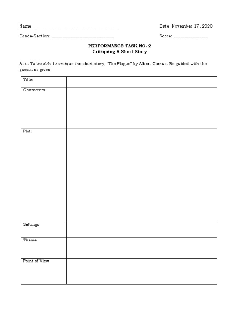 Performance Task No 1 Download Free Pdf Plague Disease
