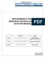 Procedimiento Técnico Especifico de Instalación de Estación Manual