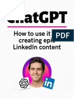 Using ChatGPT For Epic LinkedIn Content