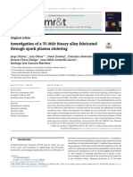 Investigation of a Ti 30Zr binary g