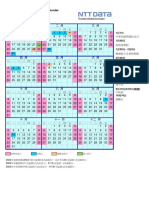 NTT DATA Taiwan - 2022年辦公日曆表
