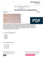 (Worksheet 8.1) - (Chapter Introduction To Trigonometry)