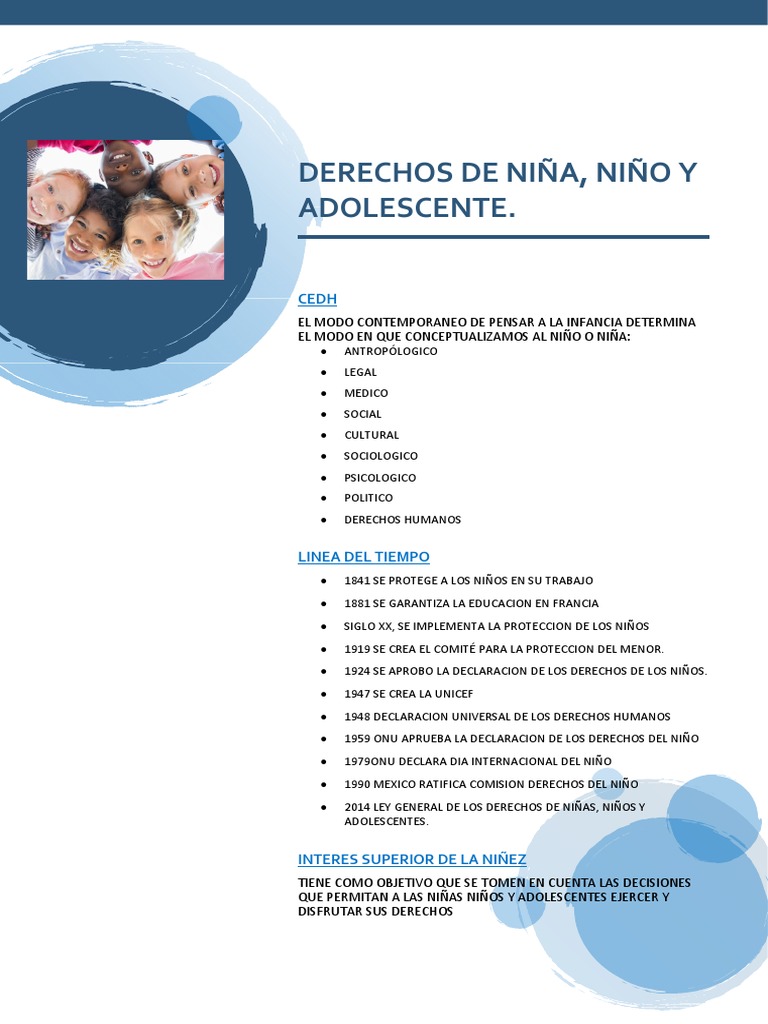Derechos de Niñez y Adolescencia | PDF | Derechos de los niños | Infancia