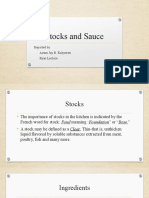 Stocks and Sauce