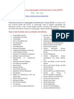 International Journal on Cryptography and Information Security (IJCIS)