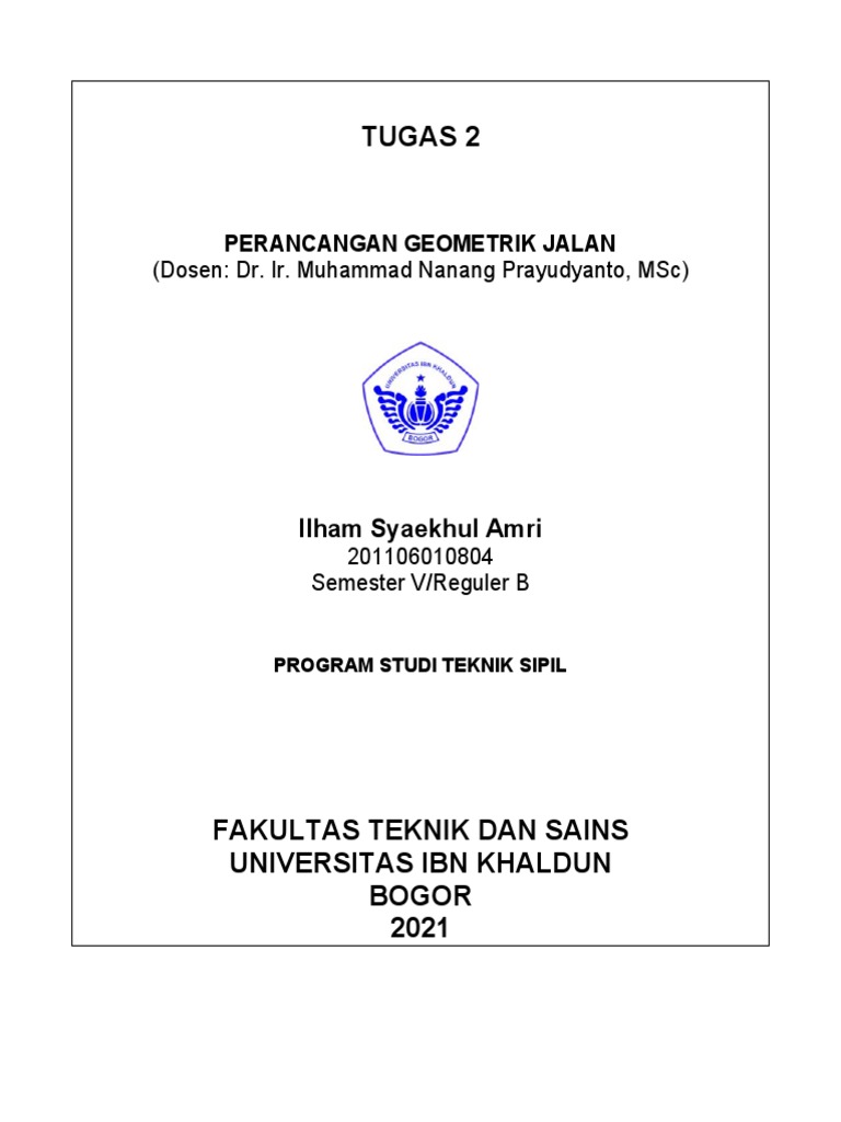 Perancangan Geometrik Jalan Pdf