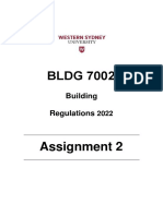 Assigment 2 - Building Regulations - 2022