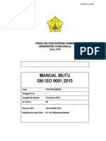 Manual Mutu ISO 9001 2015 FKH