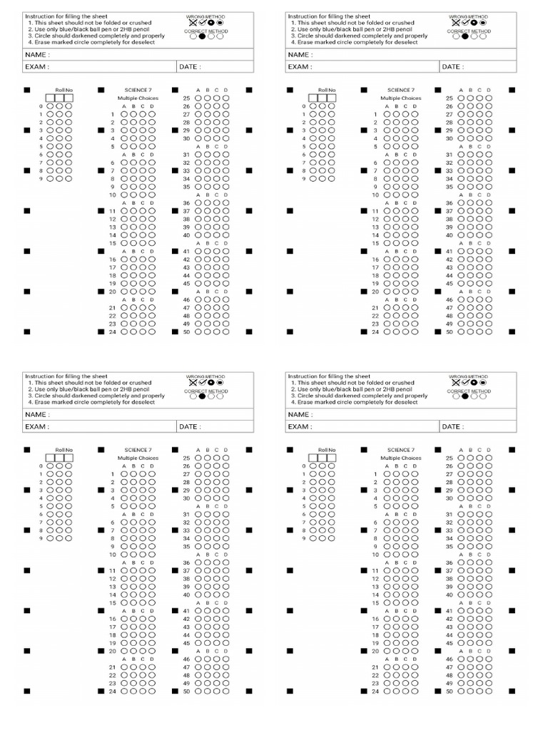 Answer Sheet Evalbee | PDF