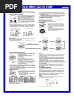 Casio QW3089 GULFMAN - Operation Guide 