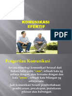 Pertemuan 13 KOMUNIKASI EFEKTIF