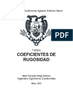 Oeficientes de Rugosidad