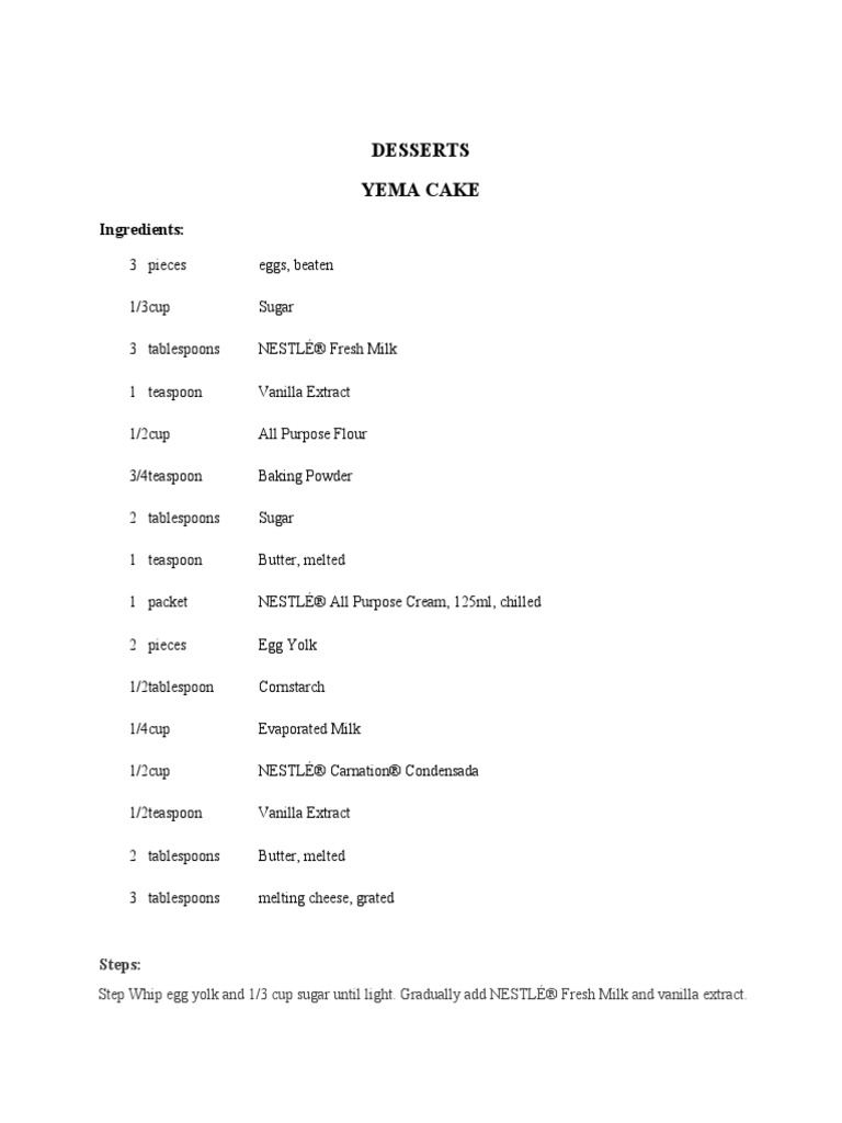 Desserts Pdf Cakes Cupcake