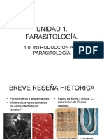 U I - 1.0. Introducción Parasitología