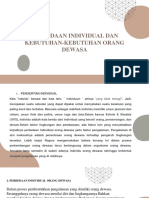 Perbedaan Individual Dan Kebutuhan-Kebutuhan Orang Dewasa