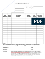 Church Purchase Requisition Form