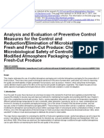 Safe Practices For Food Processes - Analysis and Evaluation of Preventive Control Measures For The Control and Reduction - Elimination of Microbial Hazards On Fresh and Fresh-Cut Produce - Chapter VI
