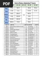 Time Table MBA IV Sem 2023