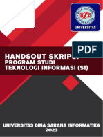 Handout Skripsi Prodi Teknologi Informasi