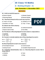 Icse Mathematics MCQ Banking