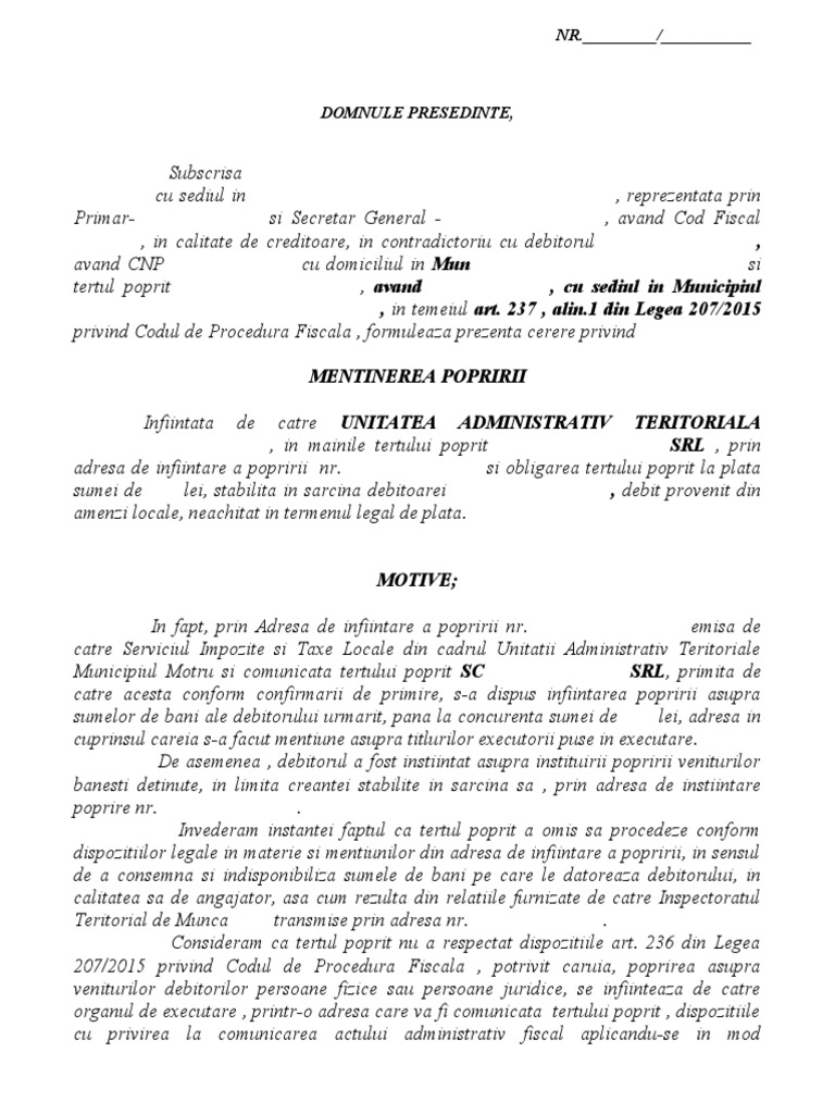 Mentinere Poprire 1 | PDF