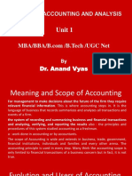 Unit 1 Accounts - MBA