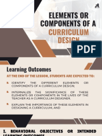 Curriculum Design