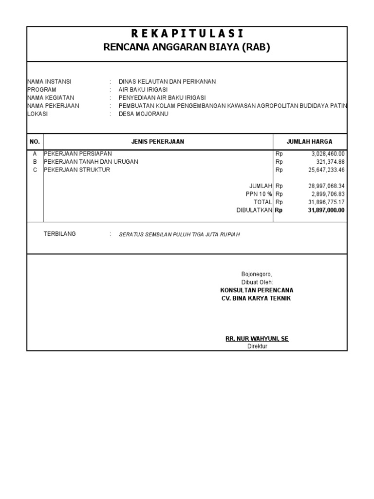 Rab Kolam Ikan | PDF