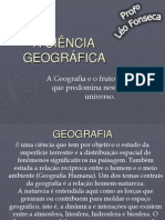 A Ciência Geográfica