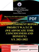 Donguila Pacres Nhs Accomplishment Report 1