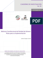 Reforma Constucional Paridad de Genero