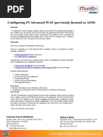 Configuring F5 Advanced WAF (Previously Licensed As ASM)